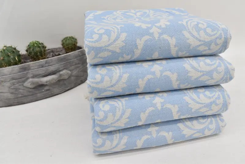 Gym Towel, Absorbent towel, 68x36 Cotton Baroque Towel, Housewarming Gift, Bathroom Towel, Peshtemal beach towel with unique design, Thin towel - 7