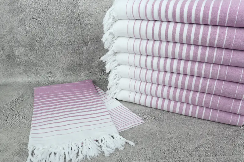 Holiday Towel, 70x36 Cotton Striped Towel, Soft towel, Personalized Gift For Her, Bachelorette Party Favors, Housewarming Gift, Gift For Wedding Day - 2