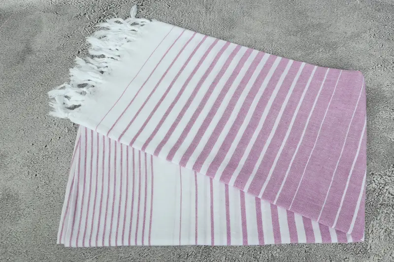 Holiday Towel, 70x36 Cotton Striped Towel, Soft towel, Personalized Gift For Her, Bachelorette Party Favors, Housewarming Gift, Gift For Wedding Day - 6