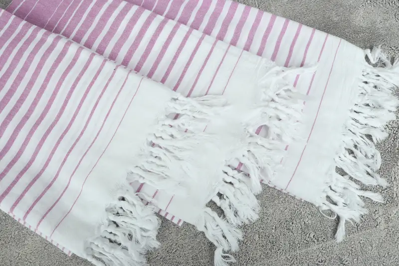 Holiday Towel, 70x36 Cotton Striped Towel, Soft towel, Personalized Gift For Her, Bachelorette Party Favors, Housewarming Gift, Gift For Wedding Day - 5