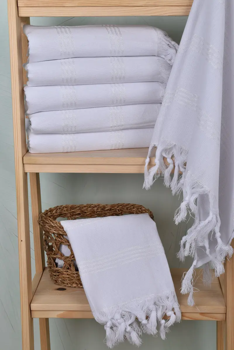 Bridemaids Beach Towel, Bridesmaid Proposal Gift, Travel towel, Spa Towel, Custom Beach Towels, Luxury towel, 70x30 Cotton Striped Towel, Bath towel - 3