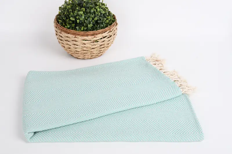 Absorbent towel, Holiday Towel, Turkish Towel Beach Towel, Turkish bath towel, Bachelor Gifts, Bridal Gifts, 70x40 Cotton Herringbone Towel - 4