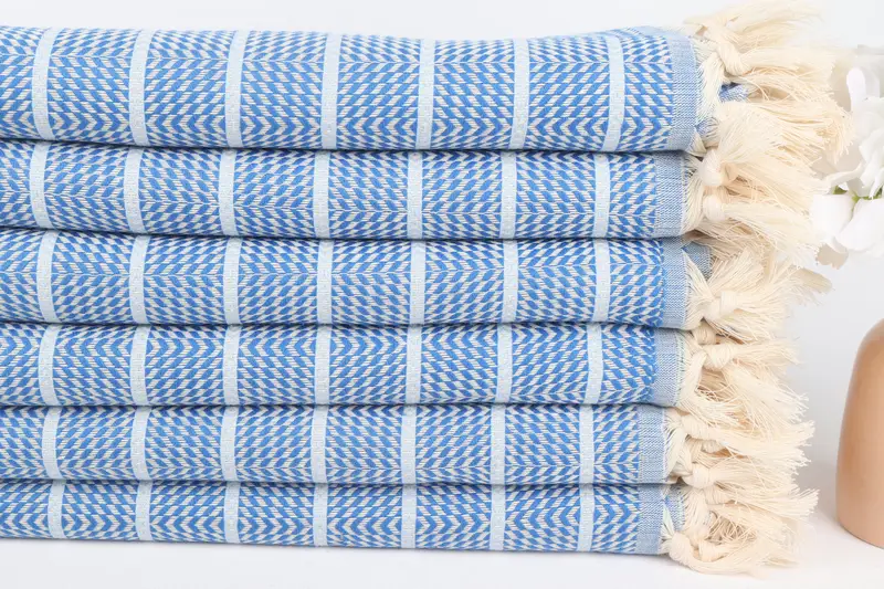 Gym Towel, Bridesmaid Gift Towel, 70x40 Cotton Striped Towel, Grandma Gift, Bridal Shower Gift, Beach Towel Personalized, Home Decor Gifts - 3