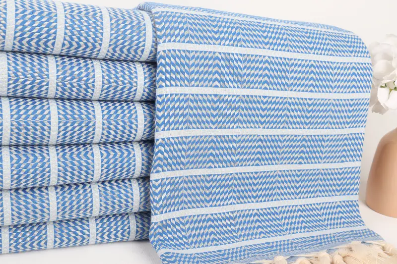 Gym Towel, Bridesmaid Gift Towel, 70x40 Cotton Striped Towel, Grandma Gift, Bridal Shower Gift, Beach Towel Personalized, Home Decor Gifts - 2