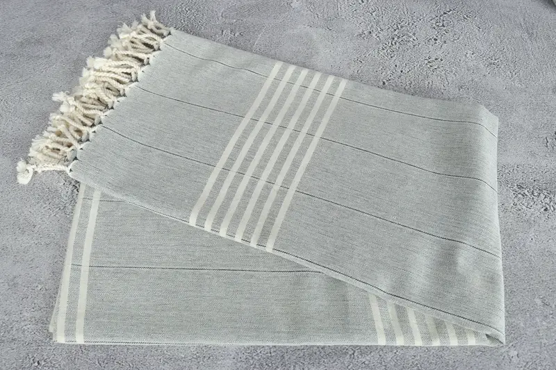 70x40 Cotton Striped Towel, Absorbent towel, Bridal Shower Favors, Gift For Boyfriend, Bachelorette Party Favors, Beach Theme Wedding Gift - 12