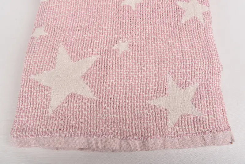 Beach Wedding Favor, Turkish Blanket, Personalized Gifts, 50x48 Cotton Star Design Towel, Custom Blanket, Best Wedding Gift, Christmas Gift - 5