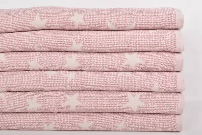 Beach Wedding Favor, Turkish Blanket, Personalized Gifts, 50x48 Cotton Star Design Towel, Custom Blanket, Best Wedding Gift, Christmas Gift - 4