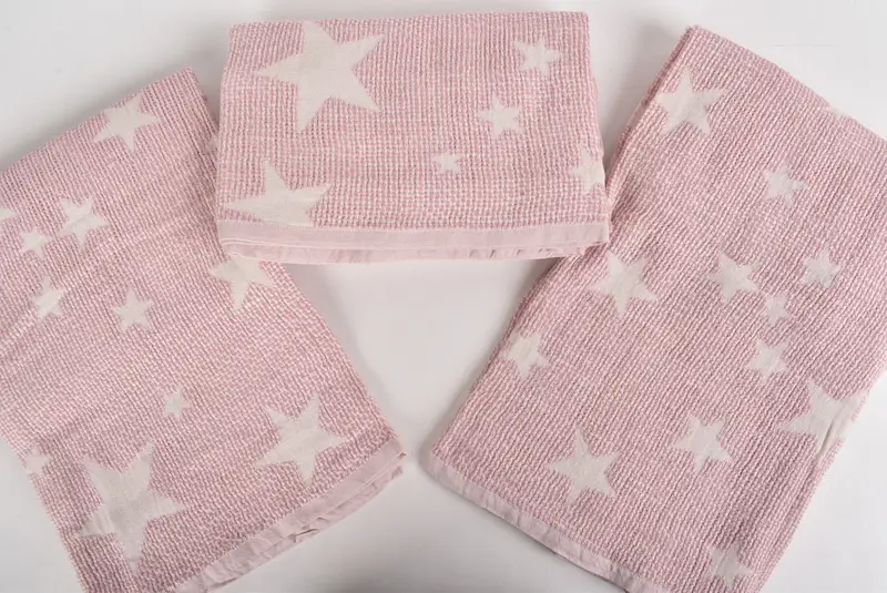 Beach Wedding Favor, Turkish Blanket, Personalized Gifts, 50x48 Cotton Star Design Towel, Custom Blanket, Best Wedding Gift, Christmas Gift - 6