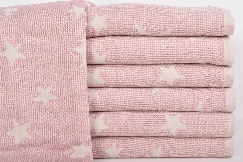 Beach Wedding Favor, Turkish Blanket, Personalized Gifts, 50x48 Cotton Star Design Towel, Custom Blanket, Best Wedding Gift, Christmas Gift - 2