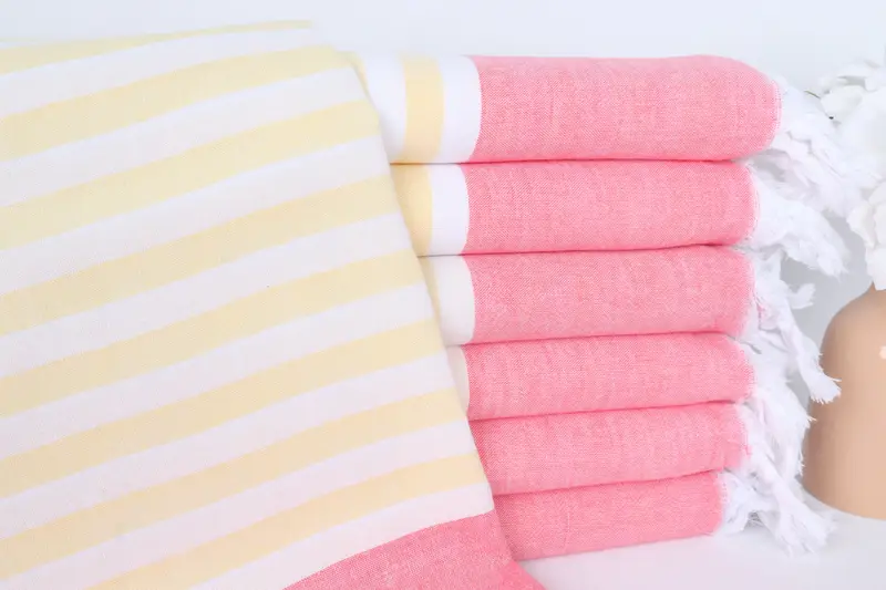 70x36 Cotton Striped Towel, Personalized Turkish Towel, Yoga Towel, Personalized Beach Towel, Bridal Party Gifts, Lightweight Turkish towel - 1