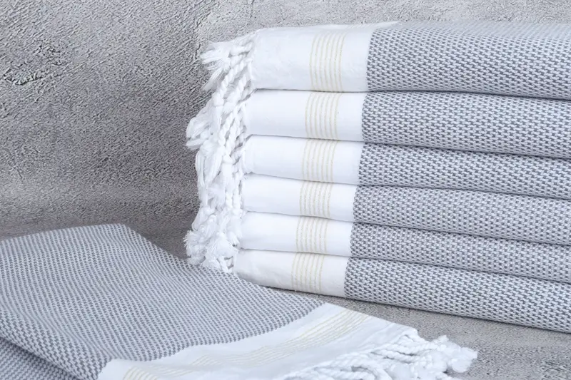 Turkish bath towel, 70x40 Cotton Striped Towel, Wedding Hand Made Gift, Organic Turkish towel, Lightweight Turkish towel, Customized Towels - 2