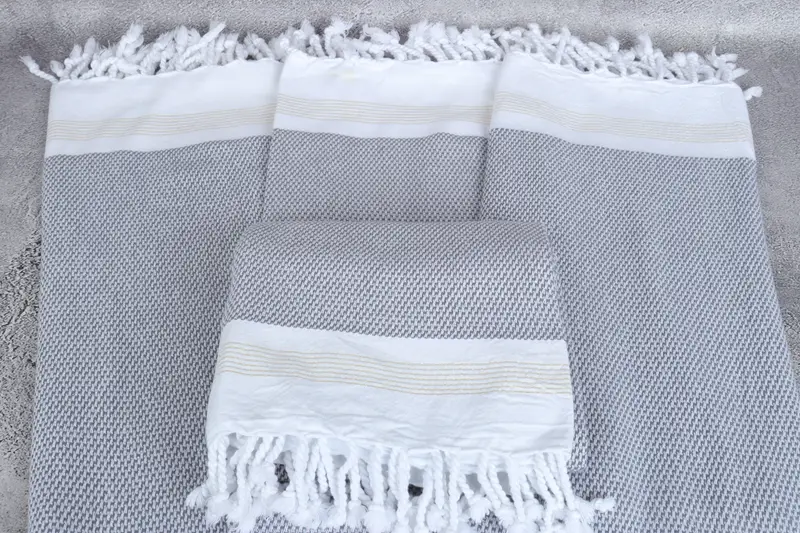 Turkish bath towel, 70x40 Cotton Striped Towel, Wedding Hand Made Gift, Organic Turkish towel, Lightweight Turkish towel, Customized Towels - 4