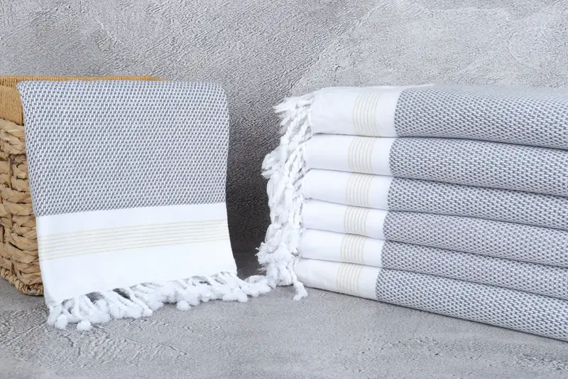 Turkish bath towel, 70x40 Cotton Striped Towel, Wedding Hand Made Gift, Organic Turkish towel, Lightweight Turkish towel, Customized Towels - 3
