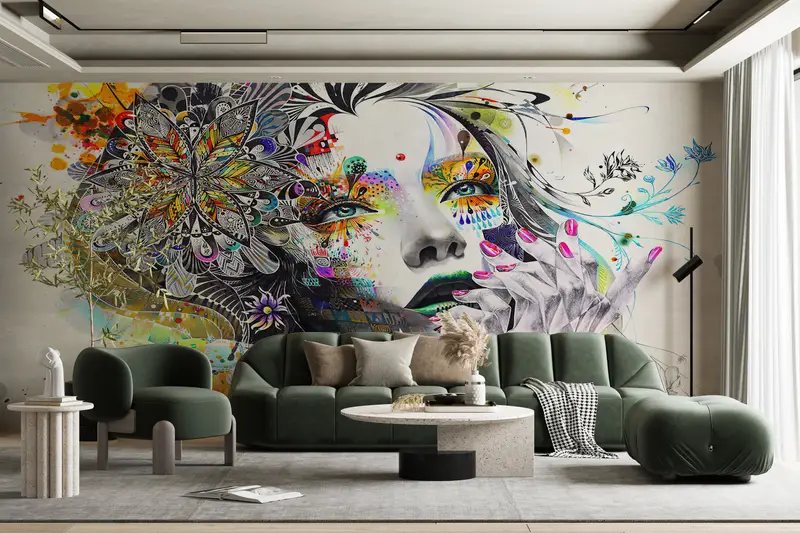 Woman Portrait Wall Decor, Woman Wall Print, Abstract Wall Poster, Modern Wall Painting, Abstact Woman Wall Paper, - 7