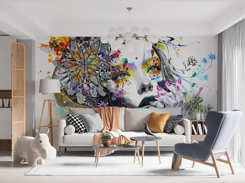 Woman Portrait Wall Decor, Woman Wall Print, Abstract Wall Poster, Modern Wall Painting, Abstact Woman Wall Paper, - 10