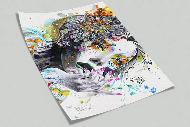 Woman Portrait Wall Decor, Woman Wall Print, Abstract Wall Poster, Modern Wall Painting, Abstact Woman Wall Paper, - 8