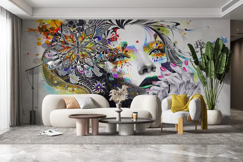 Woman Portrait Wall Decor, Woman Wall Print, Abstract Wall Poster, Modern Wall Painting, Abstact Woman Wall Paper, - 6