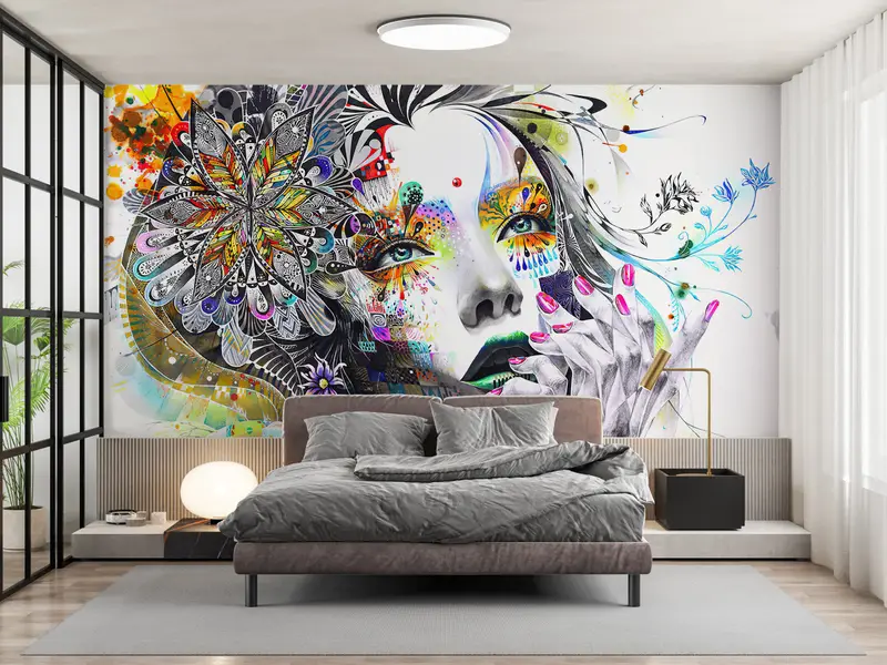 Woman Portrait Wall Decor, Woman Wall Print, Abstract Wall Poster, Modern Wall Painting, Abstact Woman Wall Paper, - 3
