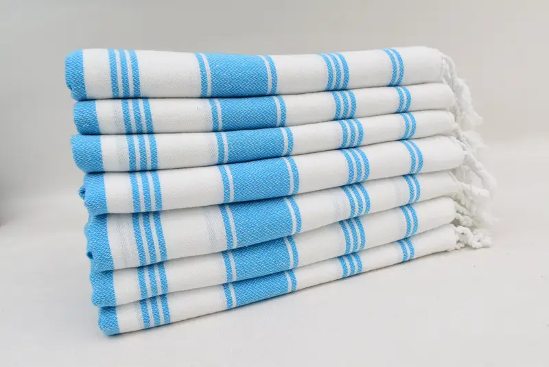 44x24 Cotton Striped Towel, Organic Tea Towel, Turkish Hand Towel, Custom Turkish Towel, Wedding Favors, Bridal Gifts, Personalized Kitchen Towel - 7