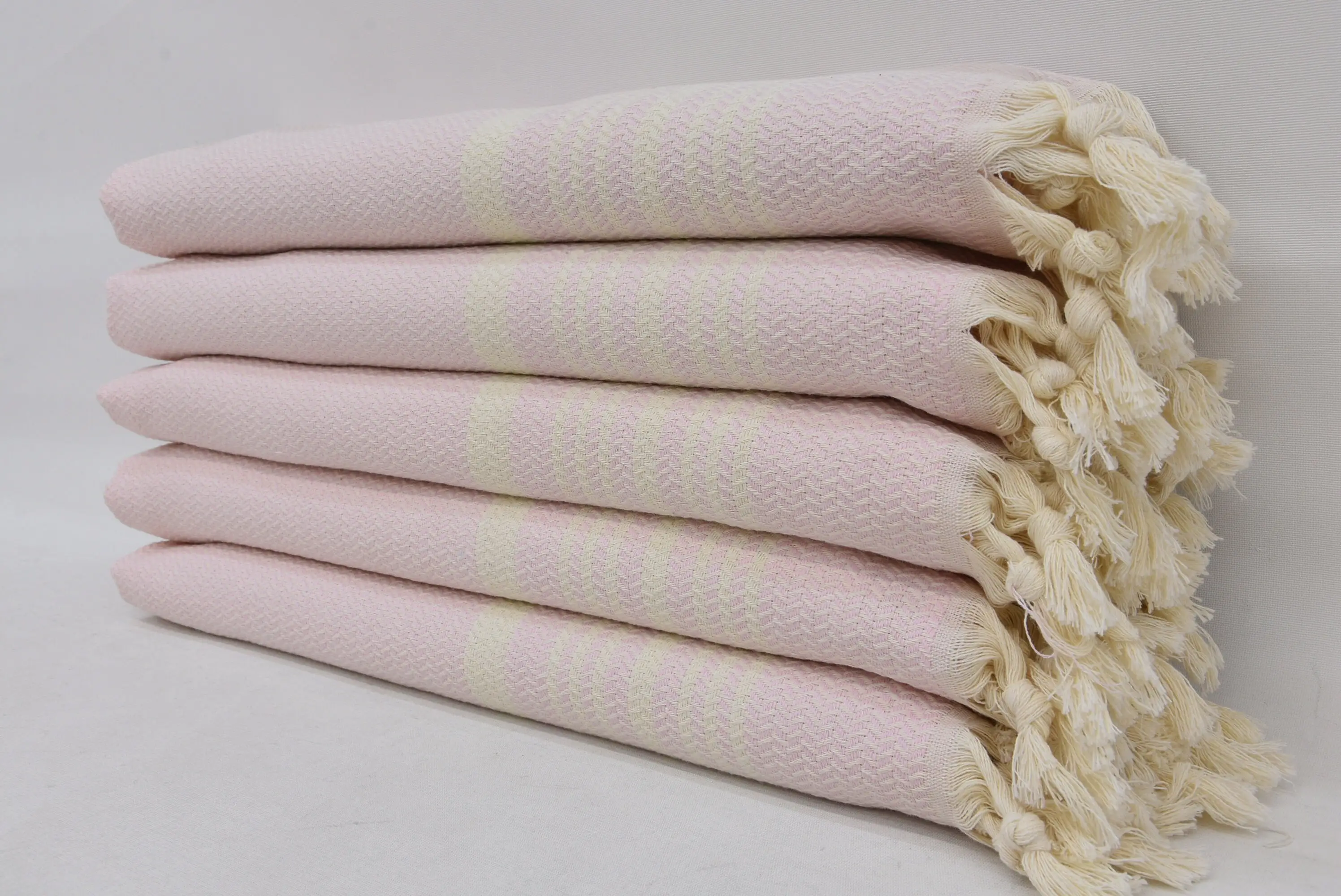 Turkish Hand Towel Pink Organic Cotton 18x36 - 1