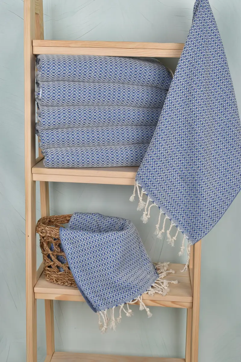40x20 Cotton Diamond Towel, Turkish Tea Towel, Personalized Gift, Towel With Name, Small Bath Towels, Housewarming Gift, Bathroom Hand Towel - 3