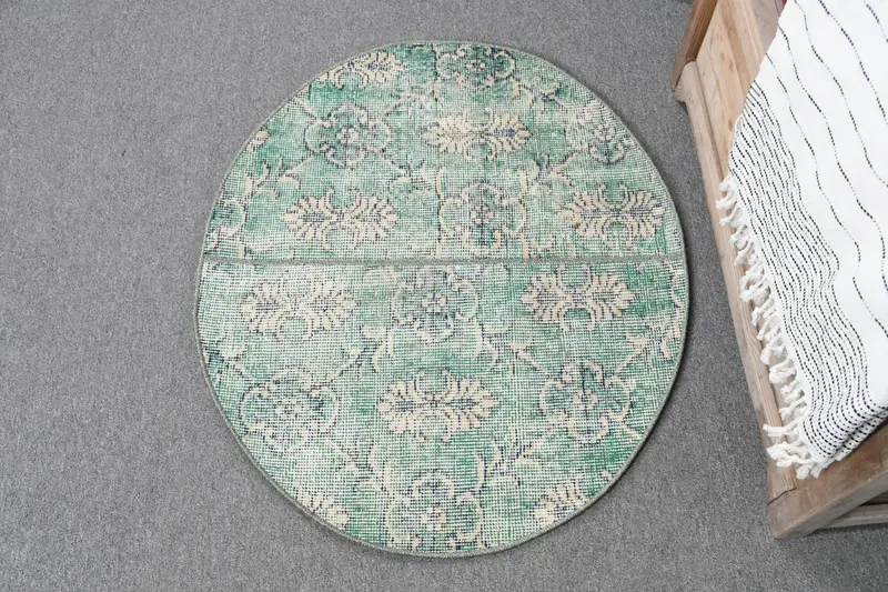 Alfombra verde y azul 8x10m, estampado persa