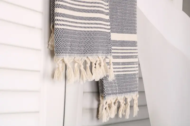 Turkish Hand Towel, Bridesmaid Gifts Personalized, Monogram Kitchen Towel, Personalized Kitchen Towel, 40x18 Cotton Striped Towel, Spa Towel - 8
