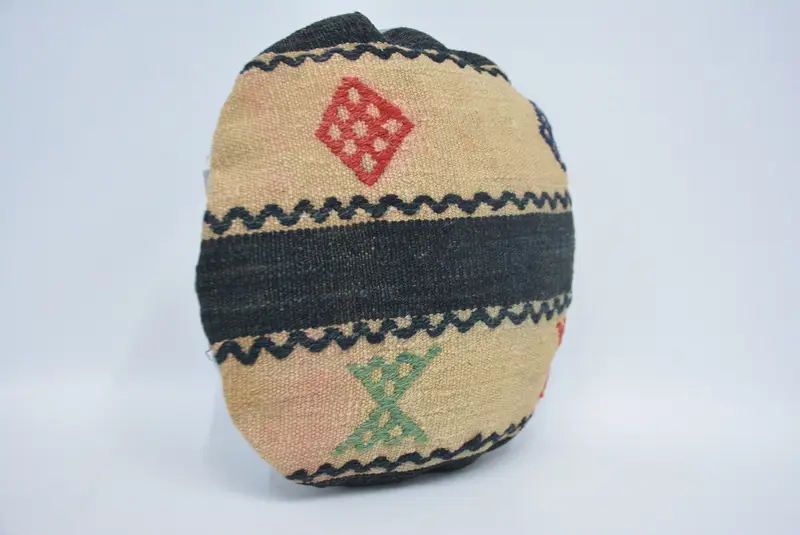 Vintage Pillow, Yoga Pillow, Pillow Sham, 16x16 Beige Pillow Cover, Farmhouse Pillow Sham, Vintage Kilim Throw Pillow, Boho Pillow Sham Cover - 3