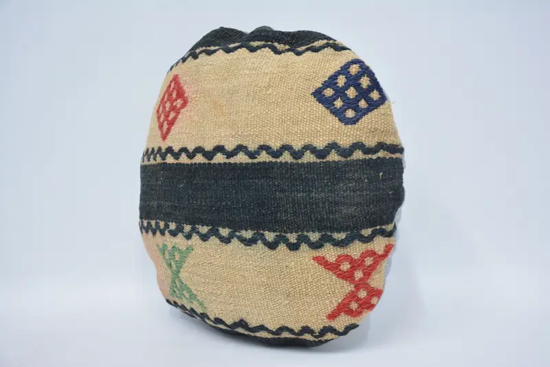 Vintage Pillow, Yoga Pillow, Pillow Sham, 16x16 Beige Pillow Cover, Farmhouse Pillow Sham, Vintage Kilim Throw Pillow, Boho Pillow Sham Cover - 4