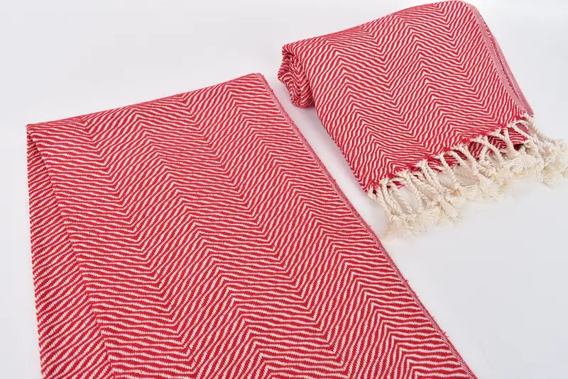 Travel Towel, Christmas Gift, Bathroom Towels, Wedding Gift, 40x20 Cotton Chevron Towel, Personalized Dish Towel, Guest Towel, Bridesmaid Gift - 7