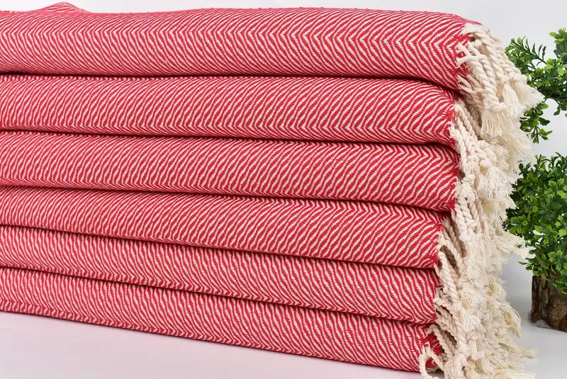 Travel Towel, Christmas Gift, Bathroom Towels, Wedding Gift, 40x20 Cotton Chevron Towel, Personalized Dish Towel, Guest Towel, Bridesmaid Gift - 3