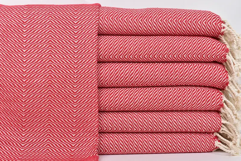 Travel Towel, Christmas Gift, Bathroom Towels, Wedding Gift, 40x20 Cotton Chevron Towel, Personalized Dish Towel, Guest Towel, Bridesmaid Gift - 1