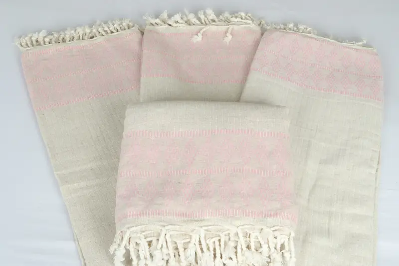 Bridal Shower Gifts, Throw Blanket, Wedding Favors, Christmas Tablecloth, 100x88 Linen Kilim Design Towel, Organic Beach Blanket, Custom Blanket - 5