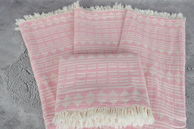 Travel Towel, Custom Towel, Bachelorette Party Gifts Bridesmaids, 70x40 Cotton Kilim Design Towel, Customized Towels, Spa Gift Towel, Fouta towel - 5