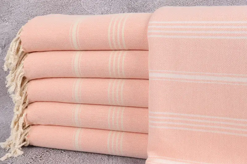Hammam Towel USA, Beach Towel Bulk, Custom Towel, House Warming Gift, Custom Wedding Gift, 70x40 Cotton Striped Towel, Gym Towel, Bridesmaid Towel - 1
