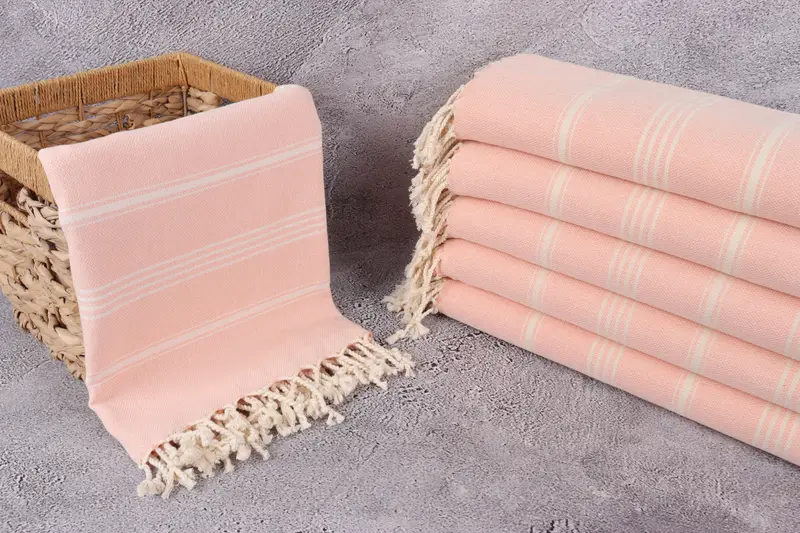 Hammam Towel USA, Beach Towel Bulk, Custom Towel, House Warming Gift, Custom Wedding Gift, 70x40 Cotton Striped Towel, Gym Towel, Bridesmaid Towel - 3
