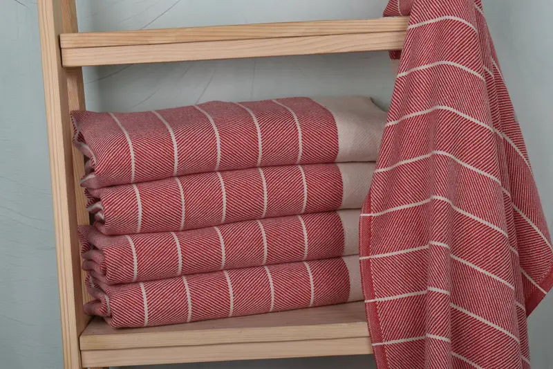 Kişiselleştirilmiş hediyeler, banyo havluları, kişiselleştirilmiş bulaşık havlu, nedime iyilikleri, adlı havlu, 36x16 pamuklu çizgili havlu, monogram havlu - 2