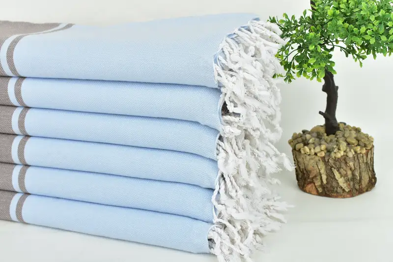 Turkish Towel Beach Towel, Embroidered Towel, Halloween Gifts, Wedding Gift, Wedding Gifts Towel, Summer Towel, 70x40 Cotton Striped Towel - 3