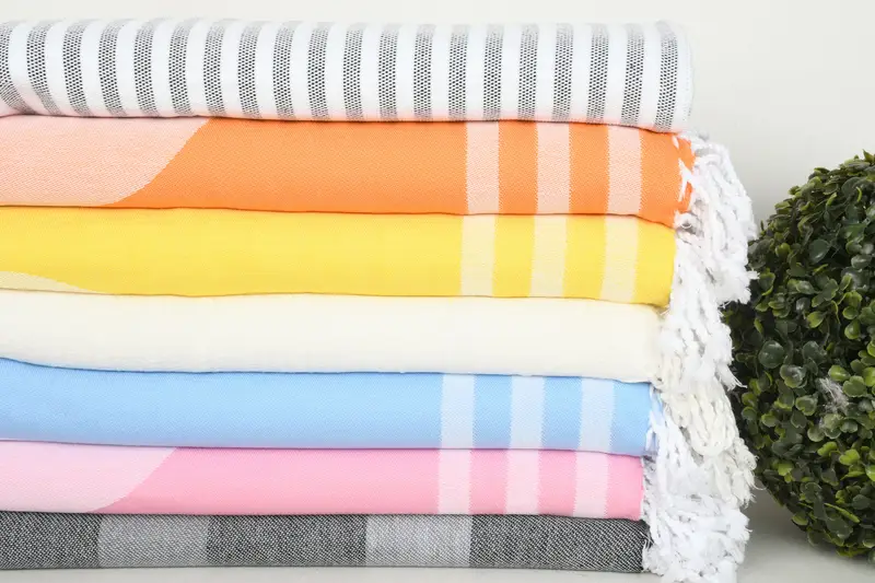 Bride Gift, Housewarming Gift, 70x40 Cotton Set of 8 Towel, Wedding Favors, Gift For The Home Decor, Best Beach Towel, Handwoven Turkish Towel - 3
