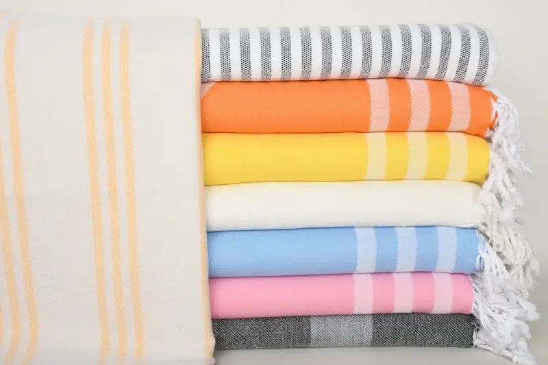 Bride Gift, Housewarming Gift, 70x40 Cotton Set of 8 Towel, Wedding Favors, Gift For The Home Decor, Best Beach Towel, Handwoven Turkish Towel - 1