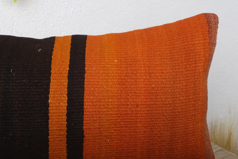 Gift Pillow, Pillow for Couch, Patio Pillow Case, Pattern Throw Pillow Sham, Cushion Case, 12x24 Orange Pillow Sham, Antique Pillows - 5