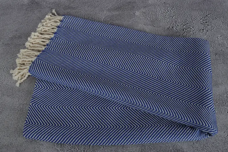 Sand-resistant towel, Monogrammed Beach Towel, Bridal Shower Gifts, Best Wedding Gift, 70x40 Cotton Herringbone Towel, Beach Towel Gift, Guest Towel - 6