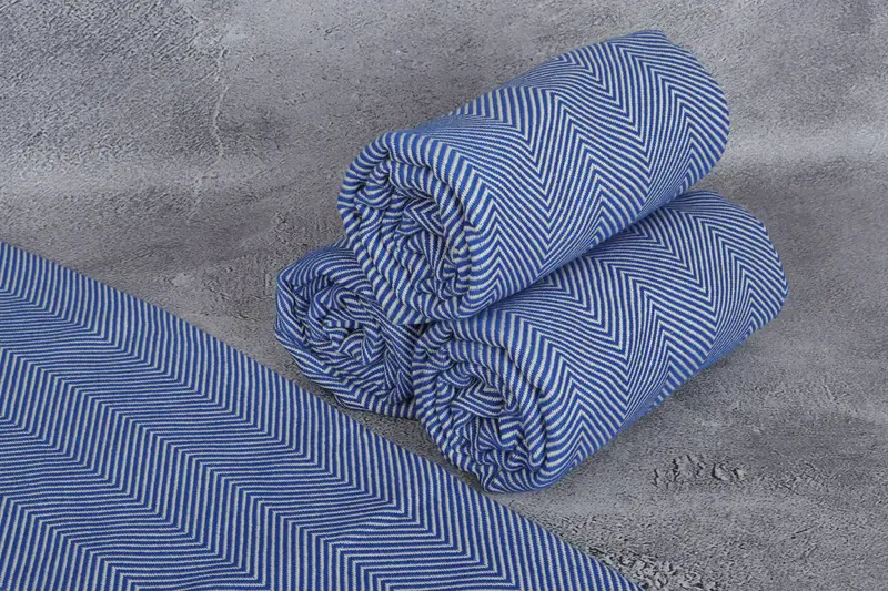 Sand-resistant towel, Monogrammed Beach Towel, Bridal Shower Gifts, Best Wedding Gift, 70x40 Cotton Herringbone Towel, Beach Towel Gift, Guest Towel - 8