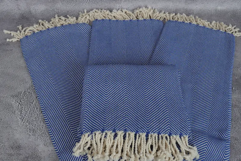 Sand-resistant towel, Monogrammed Beach Towel, Bridal Shower Gifts, Best Wedding Gift, 70x40 Cotton Herringbone Towel, Beach Towel Gift, Guest Towel - 4