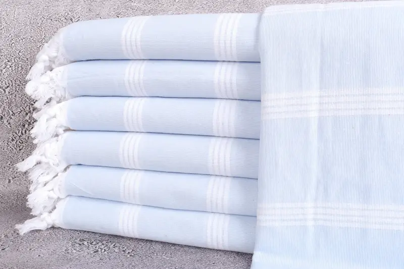 Personalized Turkish Towel, Striped, Beige, 30x69 Inches