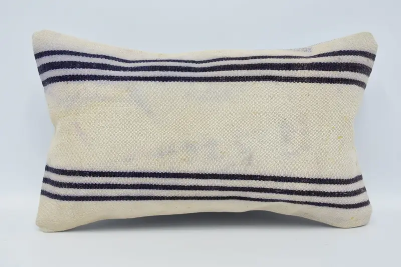 Turkish Pillow, 12x20 Beige Pillow Sham, Vintage Kilim Throw Pillow, Pillow, Tapestry Cushion, Custom Cushion, Home Decor Pillow - 1