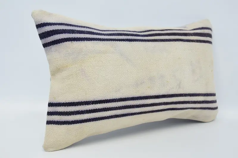 Turkish Pillow, 12x20 Beige Pillow Sham, Vintage Kilim Throw Pillow, Pillow, Tapestry Cushion, Custom Cushion, Home Decor Pillow - 3