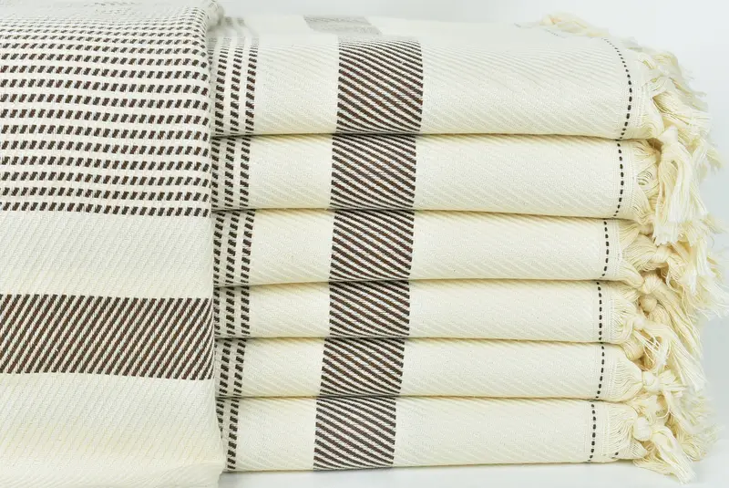 88x80 Cotton Striped Towel, Personalized Gifts, Bridal Shower Favors, Throw Blanket Couch, Turkish Blanket Queen, Bachelorette Gifts - 1