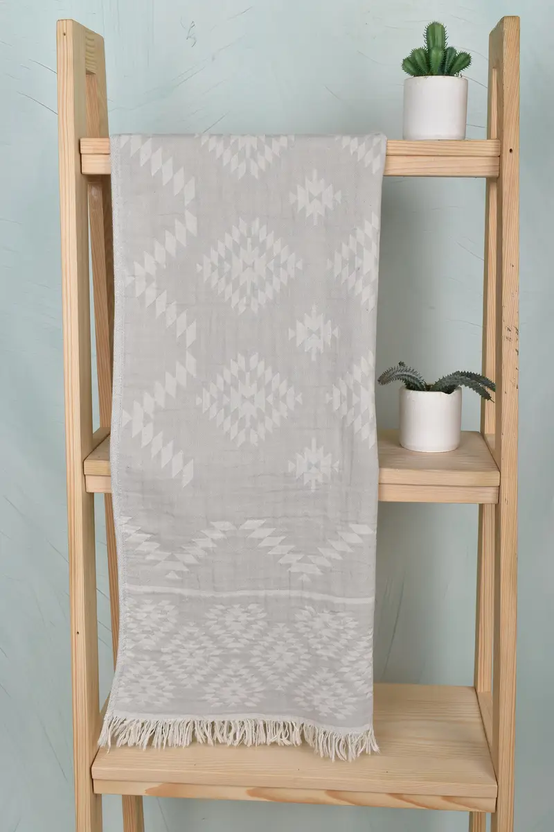 Personalized Kitchen Towel, Monogrammed Hand Towel, Wedding Favors, Gift For Him, Handmade Gift, 40x18 Cotton Kilim Towel, Monogram Dish Towel - 8