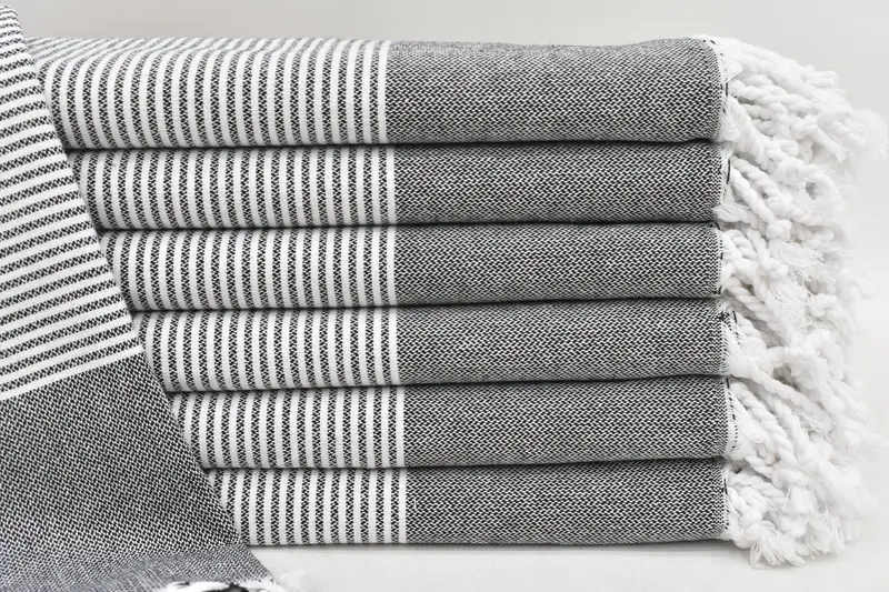 Summer Gift, Bridesmaid Gifts, 40x18 Cotton Striped Towel, Gift For Him, Personalized Gifts, Bathroom Towel, Holiday Towel, Personalized Gift - 3